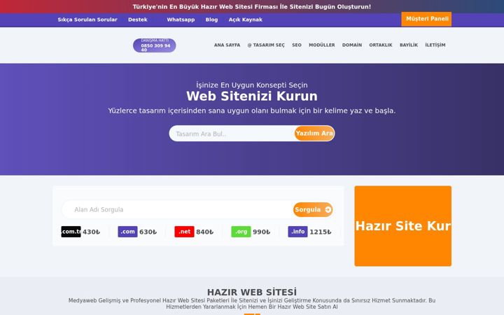 Screenshot of medyaweb.net