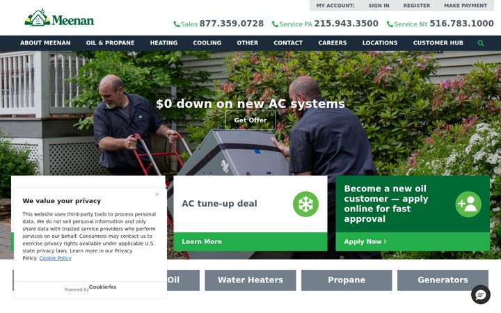 Screenshot of meenan.com