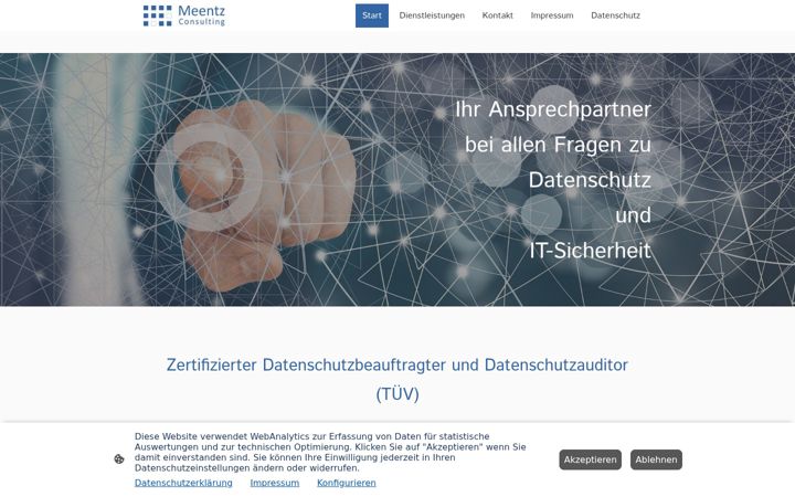 Screenshot ta' meentz-consulting.eu
