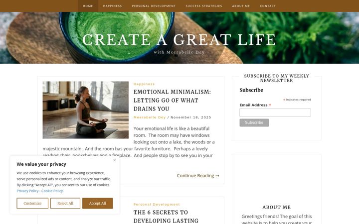 Screenshot of meerabelledey.com