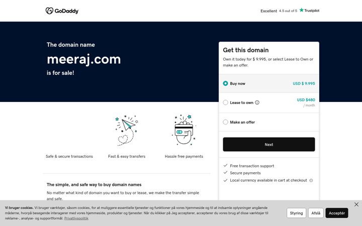 Screenshot of meeraj.com