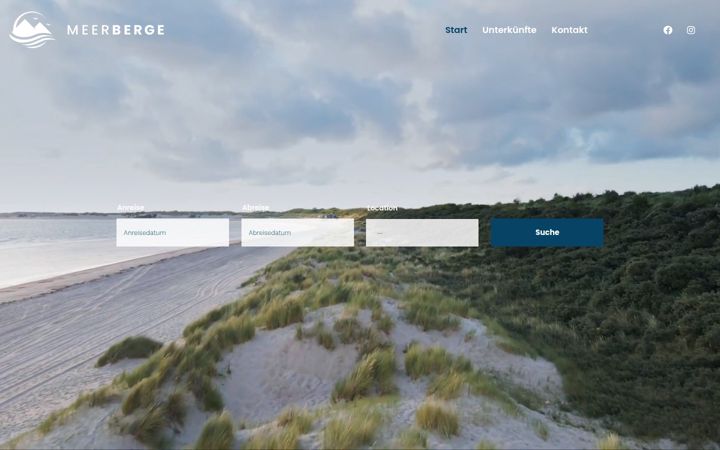 Screenshot of meerberge.com