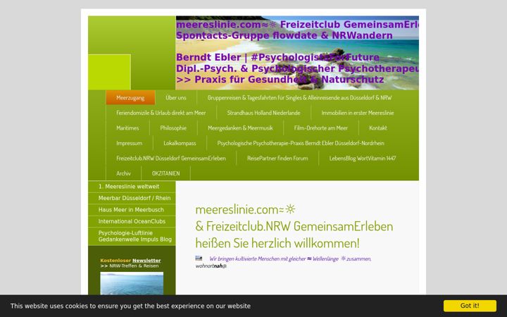 Screenshot of meereslinie.com
