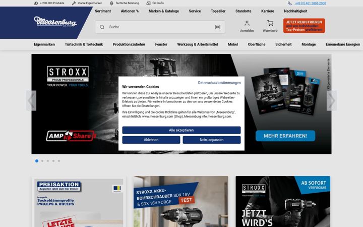 Screenshot of meesenburg.com