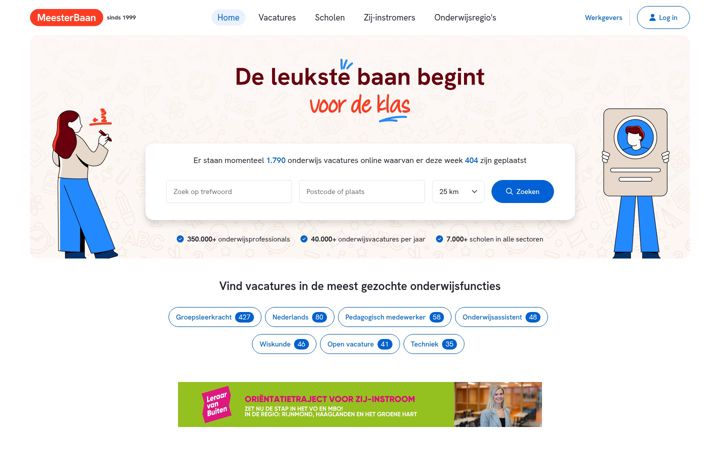 Screenshot of meesterbaan.nl