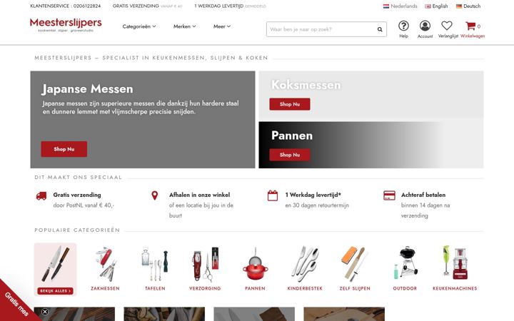 Screenshot of meesterslijpers.nl