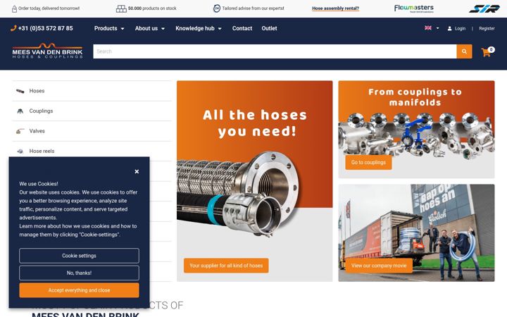 Screenshot of meesvandenbrink.com
