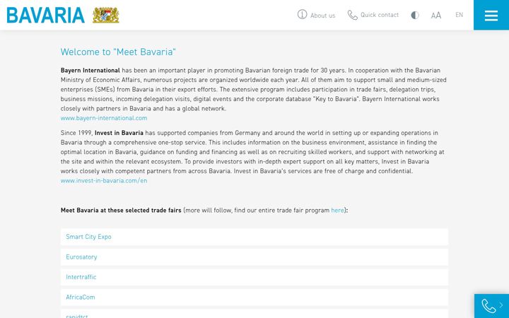 Screenshot of meet-bavaria.com