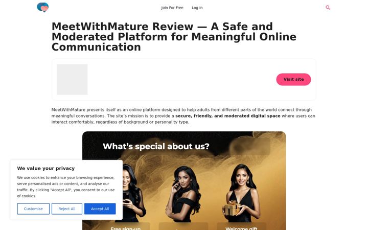 Screenshot of meet-withmature.com