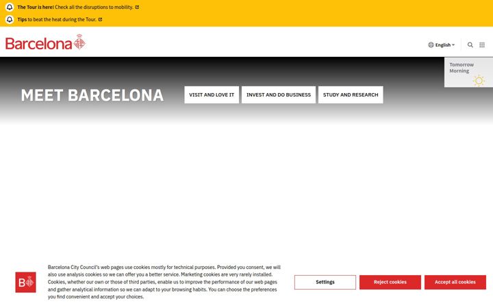 Screenshot of meet.barcelona