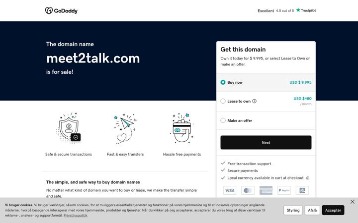 Screenshot of meet2talk.com
