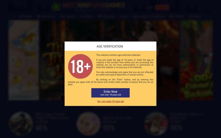 Captura de ecrã de meetandfuckgames.com