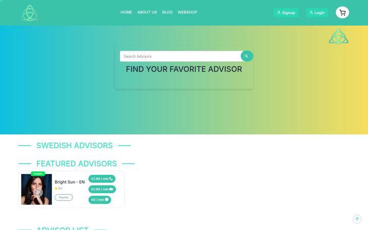 Screenshot of meetapsychiconline.com