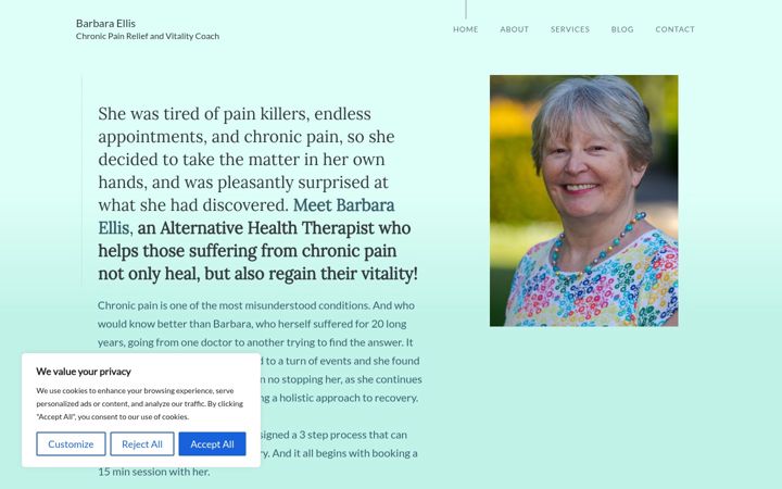 Screenshot of meetbarbaraellis.com