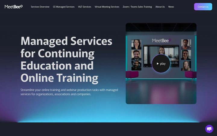 Screenshot of meetbee.com