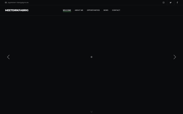 Screenshot of meetdirkfabrig.com