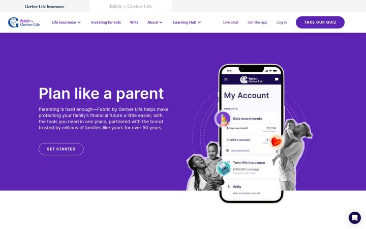 Screenshot of meetfabric.com