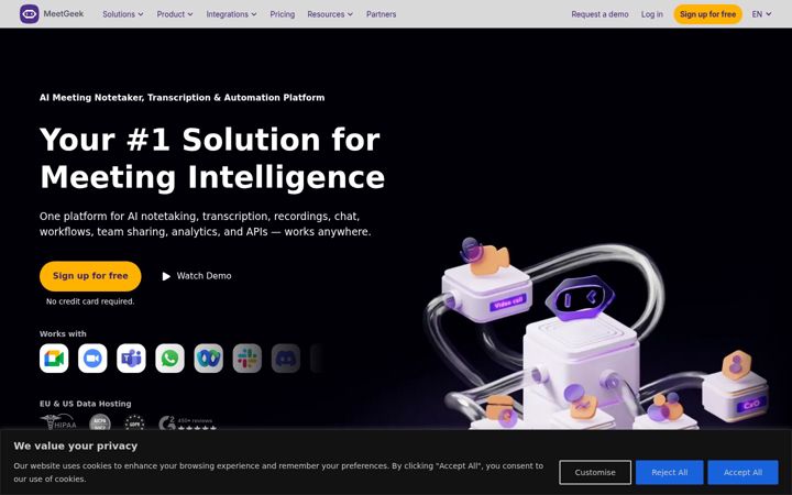 Screenshot of meetgeek.ai