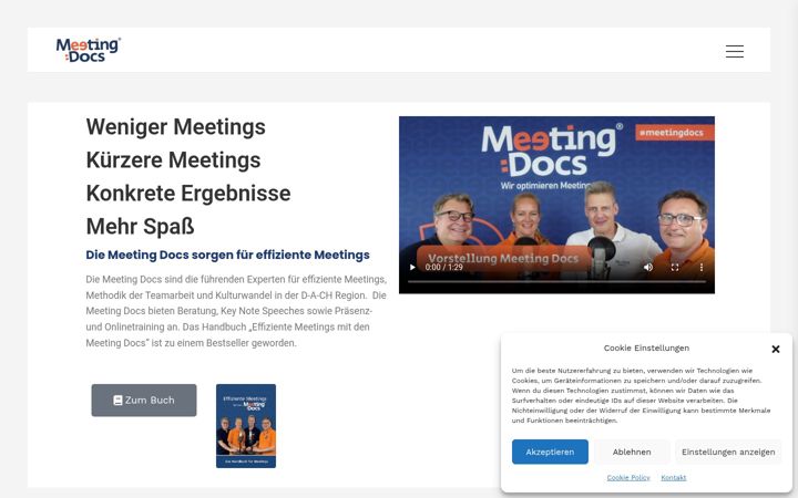 Screenshot of meeting-docs.com
