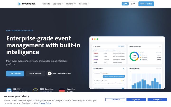 Screenshot of meetingbox.com