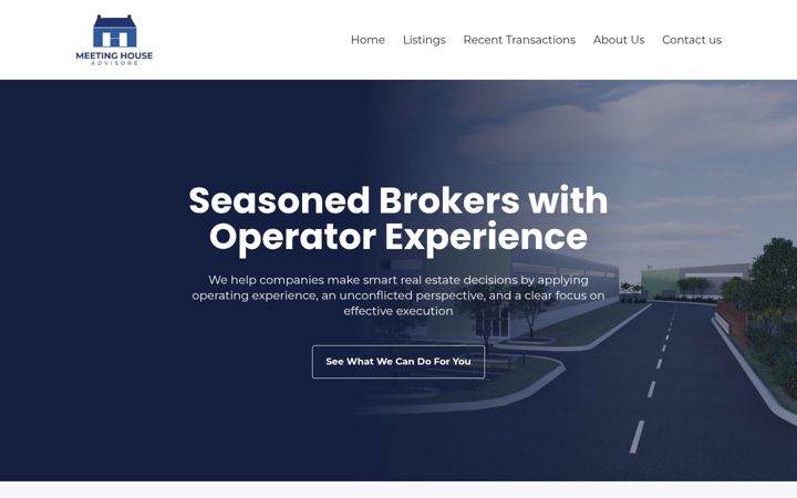 Screenshot of meetinghouseadv.com