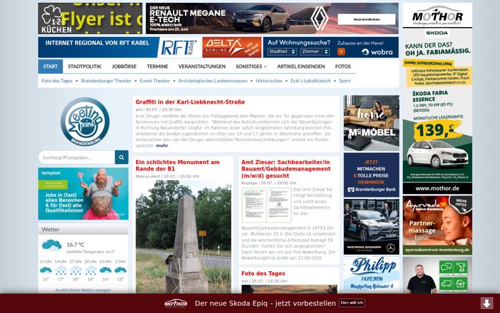 Screenshot of meetingpoint-brandenburg.de