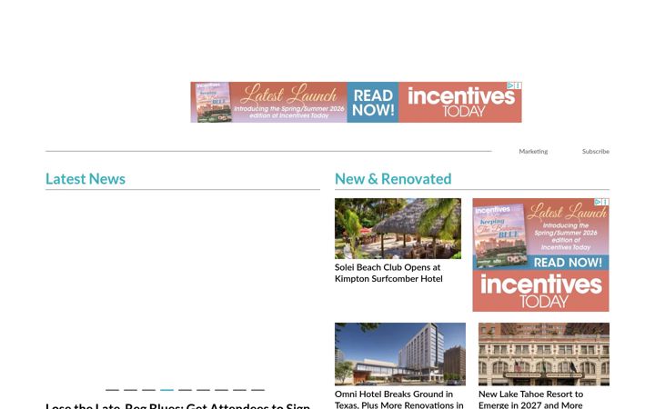 Screenshot of meetingstoday.com