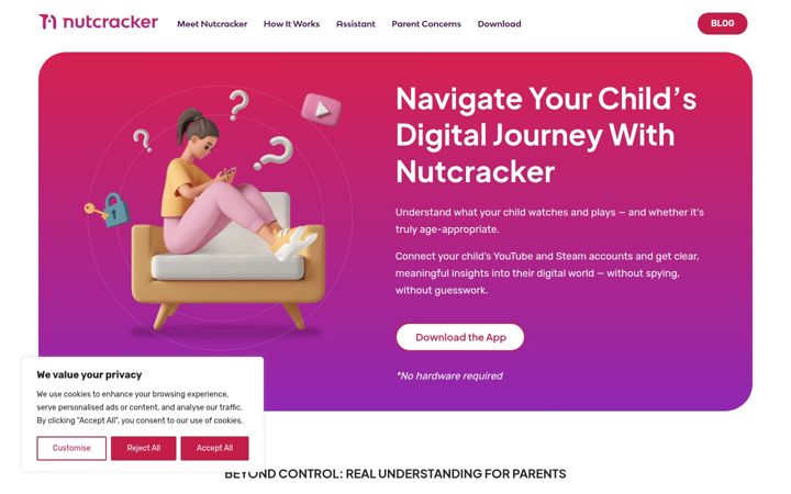Screenshot of meetnutcracker.com