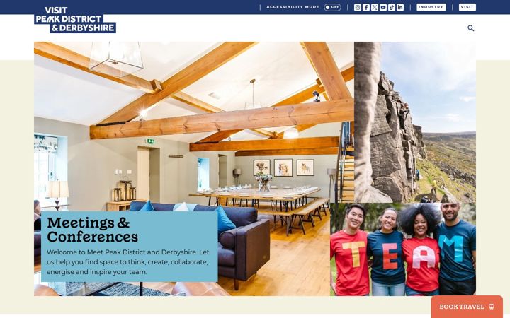 Screenshot of meetpeakdistrict.com