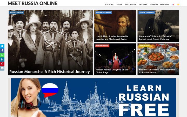 Screenshot of meetrussiaonline.com