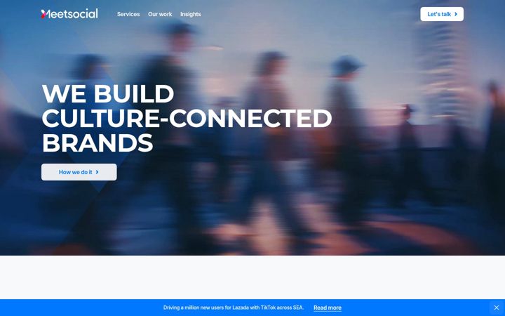 Screenshot of meetsocial.com