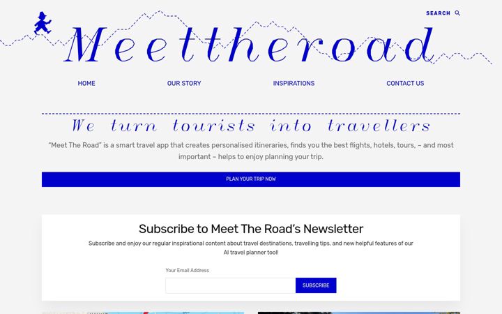 Screenshot of meettheroad.travel