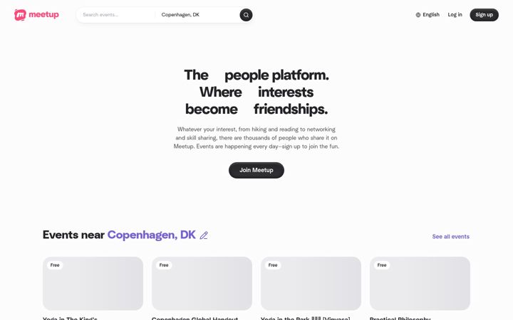 Képernyőkép: meetup.com
