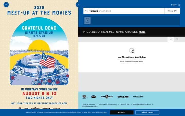 Screenshot of meetupatthemovies.com