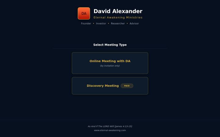 Screenshot of meetwithda.com