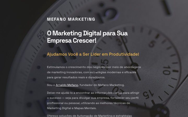 Screenshot of mefano.com