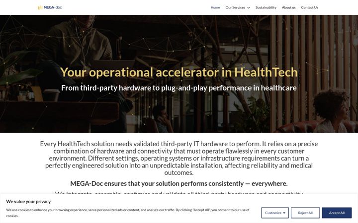 Screenshot of mega-doc.com