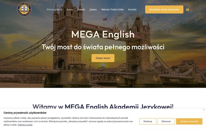 Screenshot of mega-english.com