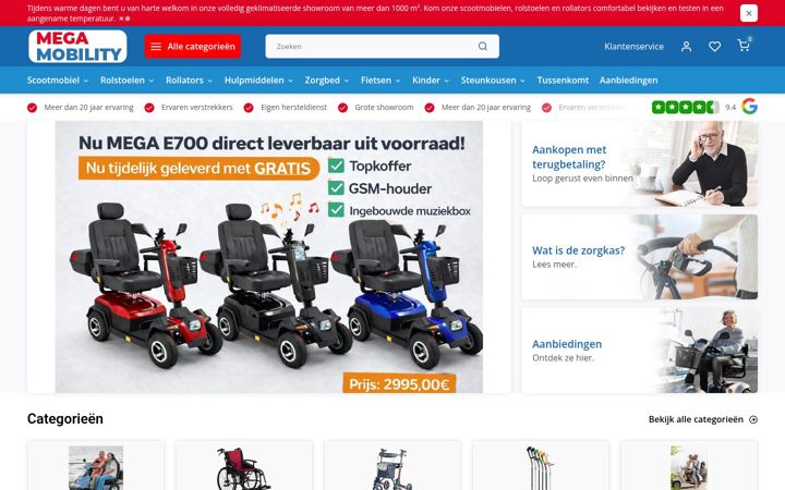 Skærmbillede af mega-mobility.be