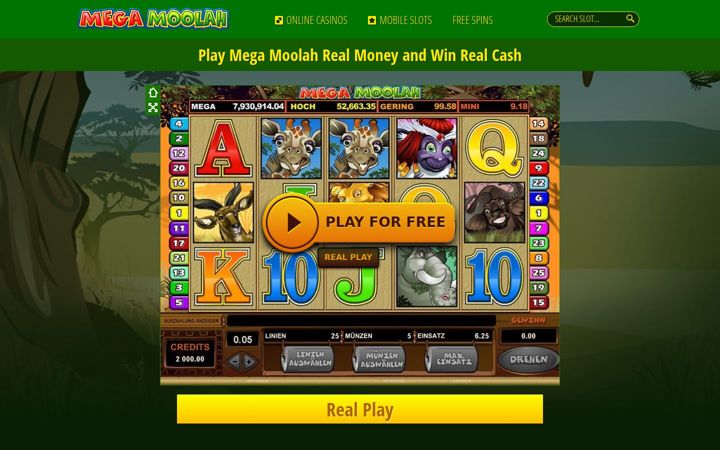 Kuvakaappaus sivustosta mega-moolah-play.com