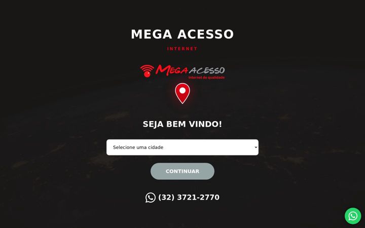 Screenshot of megaacesso.com.br