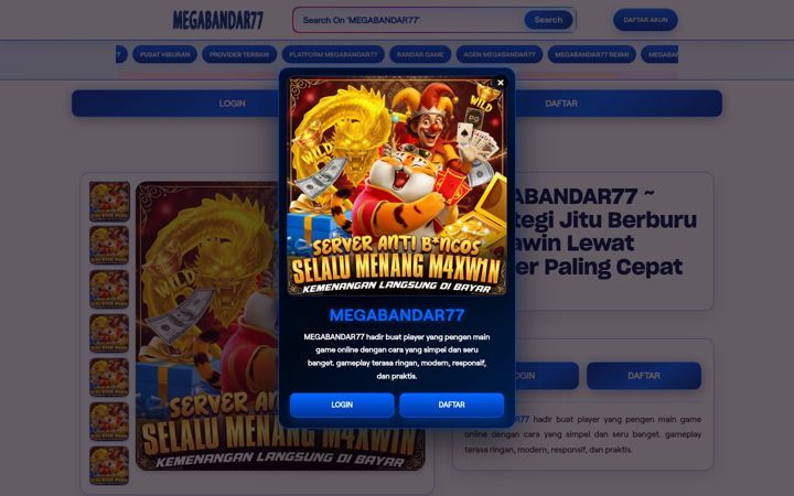 Screenshot of megabandar77.com
