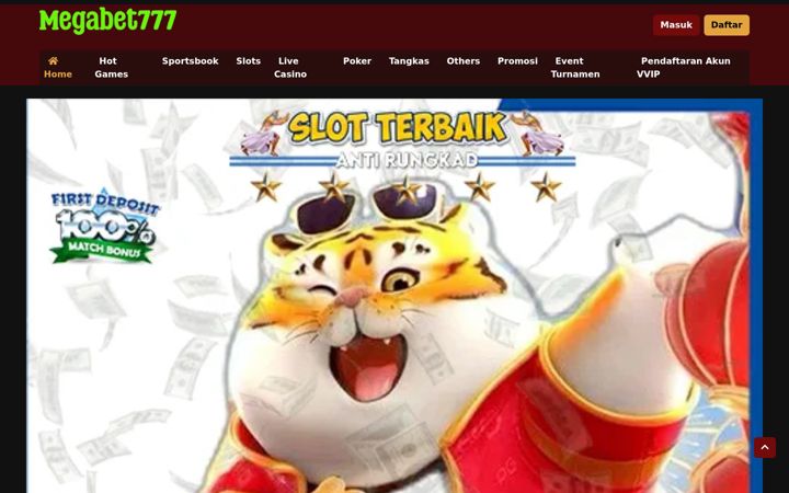 Screenshot of megabet777slot.com