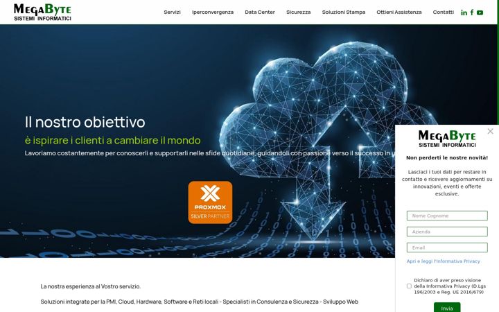 Screenshot of megabytesistemi.com