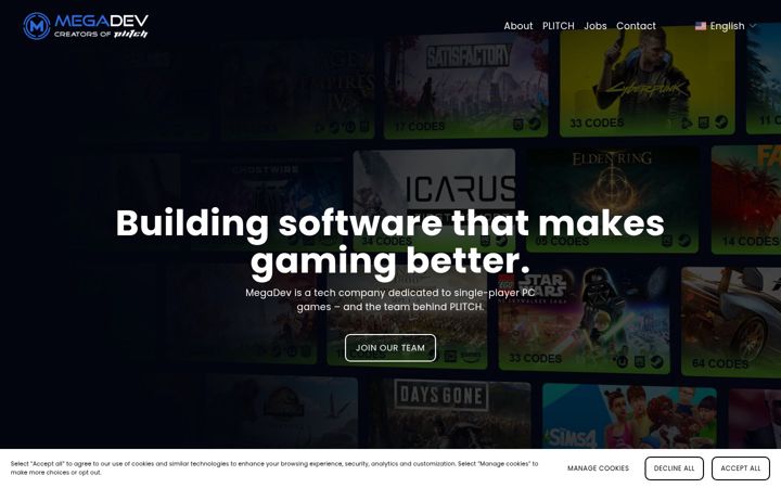 Screenshot of megadev.com
