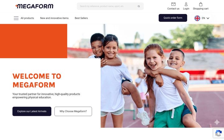 Screenshot of megaform.com