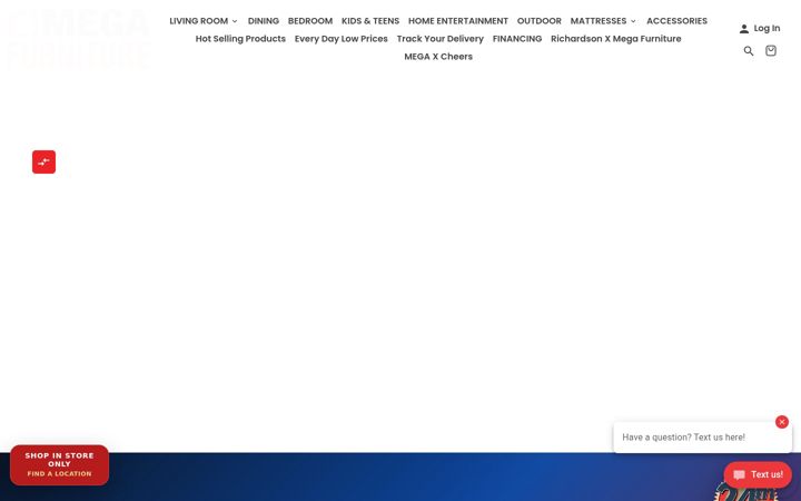 Екранна снимка на megafurnitureusa.com