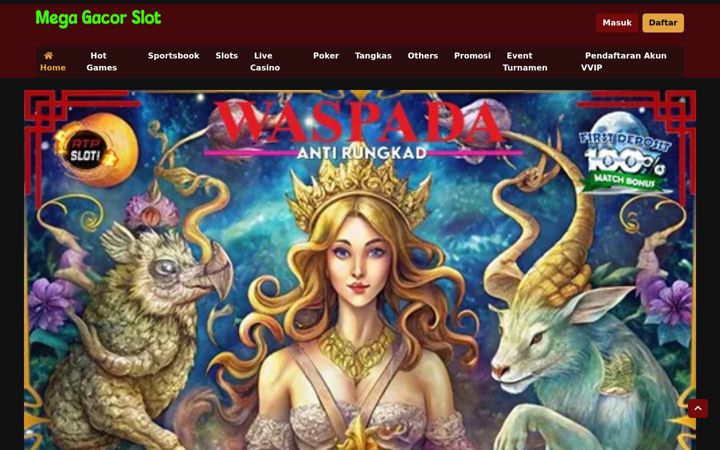 Skjámynd af megagacorslot.com