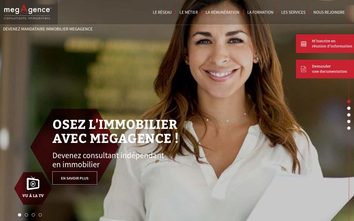 Screenshot of megagence-recrutement.com