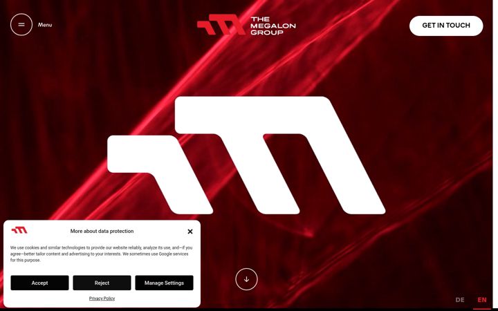 Screenshot of megalonholding.com